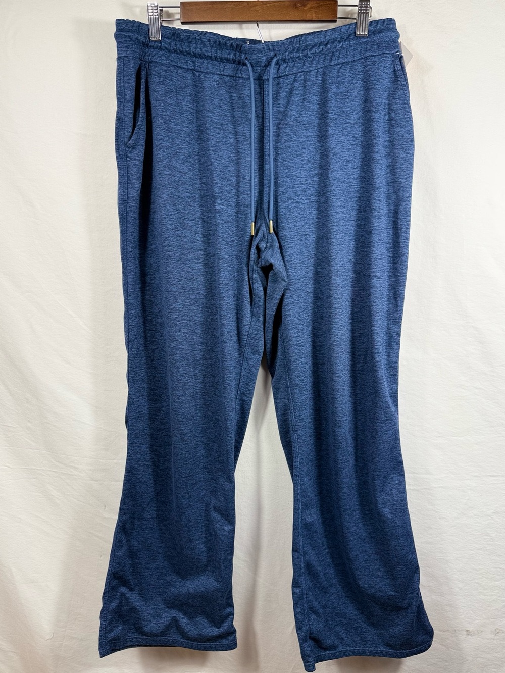 Athletic Works Blue Heather Relaxed Drawstring Joggers